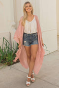 "All She Wrote" Kimono Wrap (Blush)