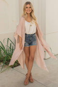 "All She Wrote" Kimono Wrap (Nude)