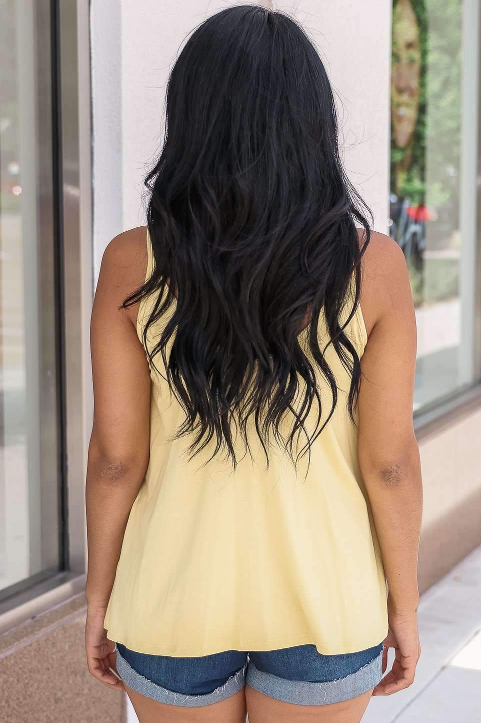 "Casual Chic Vibes" Tank Top (Banana)
