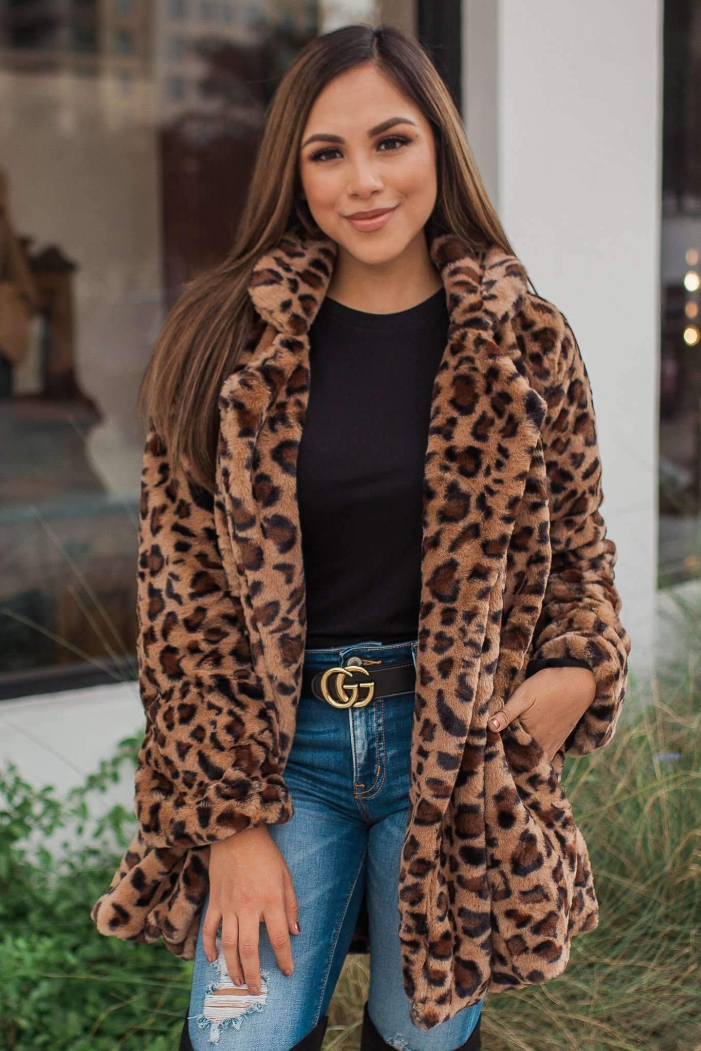 "Here Kitty Kitty" Leopard Coat