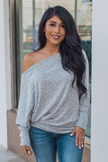 "More Than You" Dolman Top (Grey)