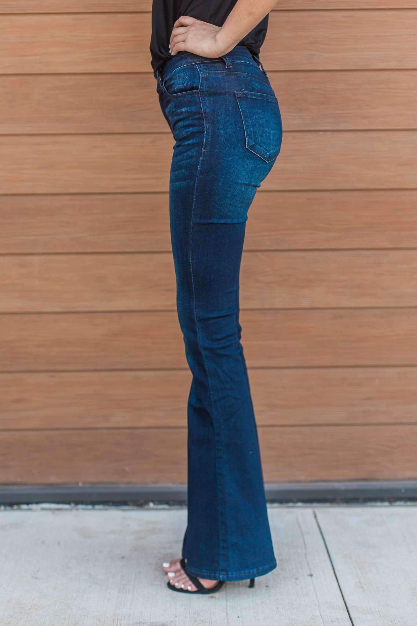 "It's A Revolution" Bootcut Jeans (Indigo Wash)
