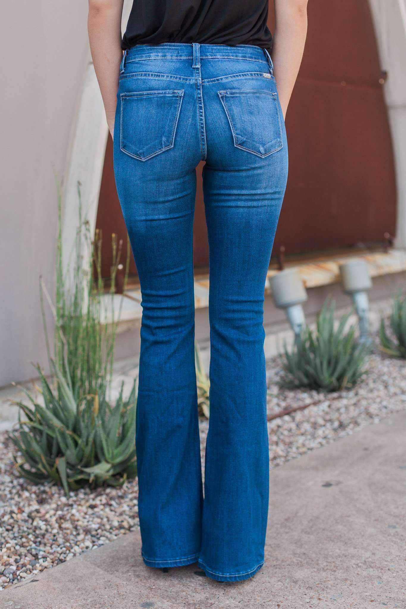 "It's A Revolution" Bootcut Jeans (Medium Wash)