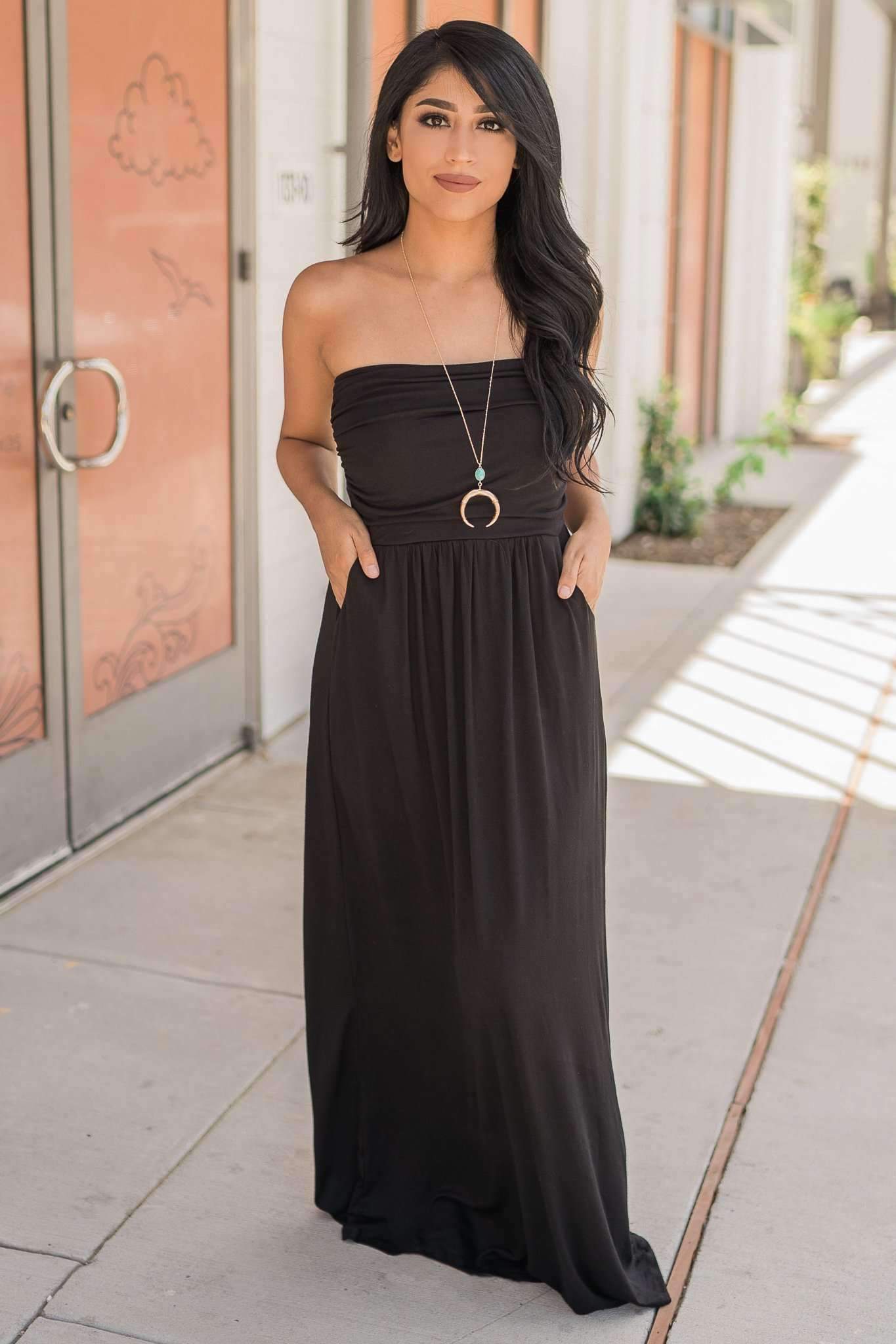 "Keep It Simple" Maxi Dress (Black)