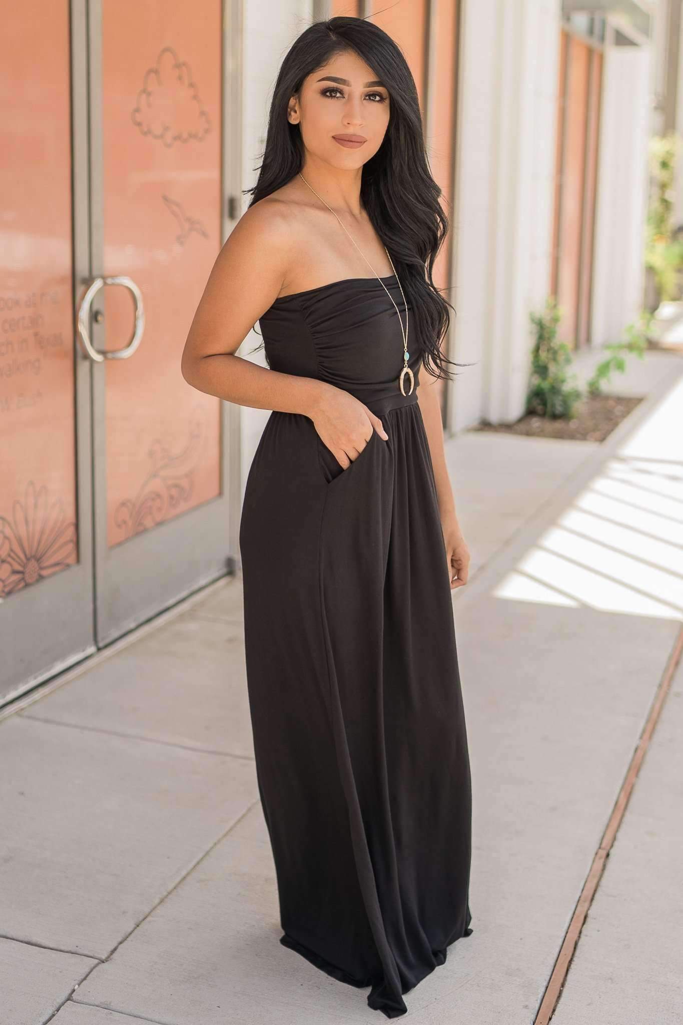 "Keep It Simple" Maxi Dress (Black)