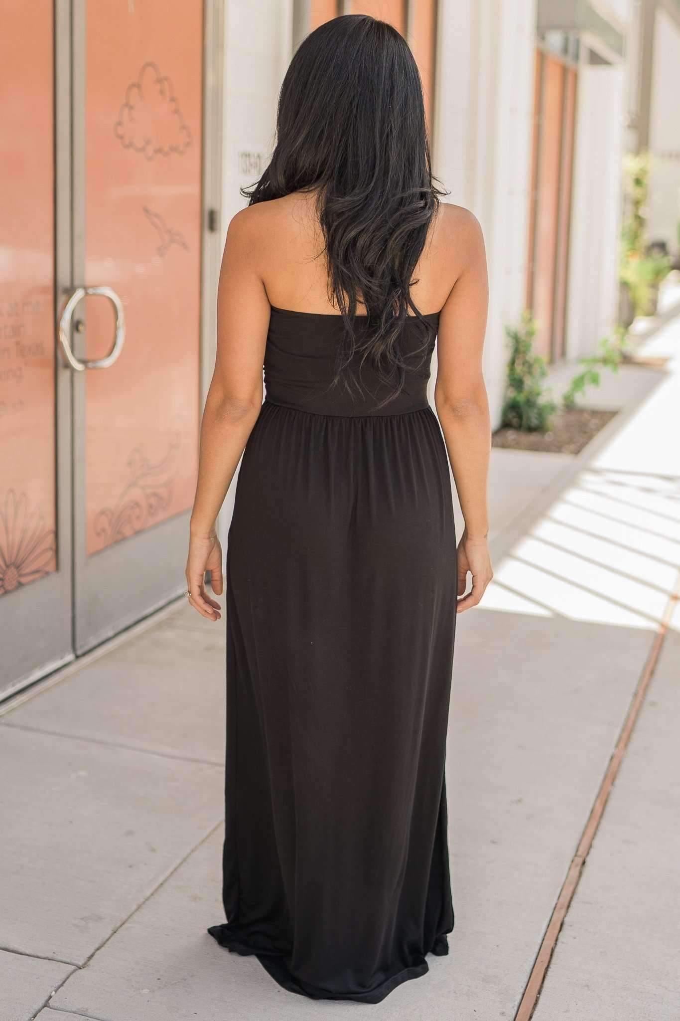 "Keep It Simple" Maxi Dress (Black)