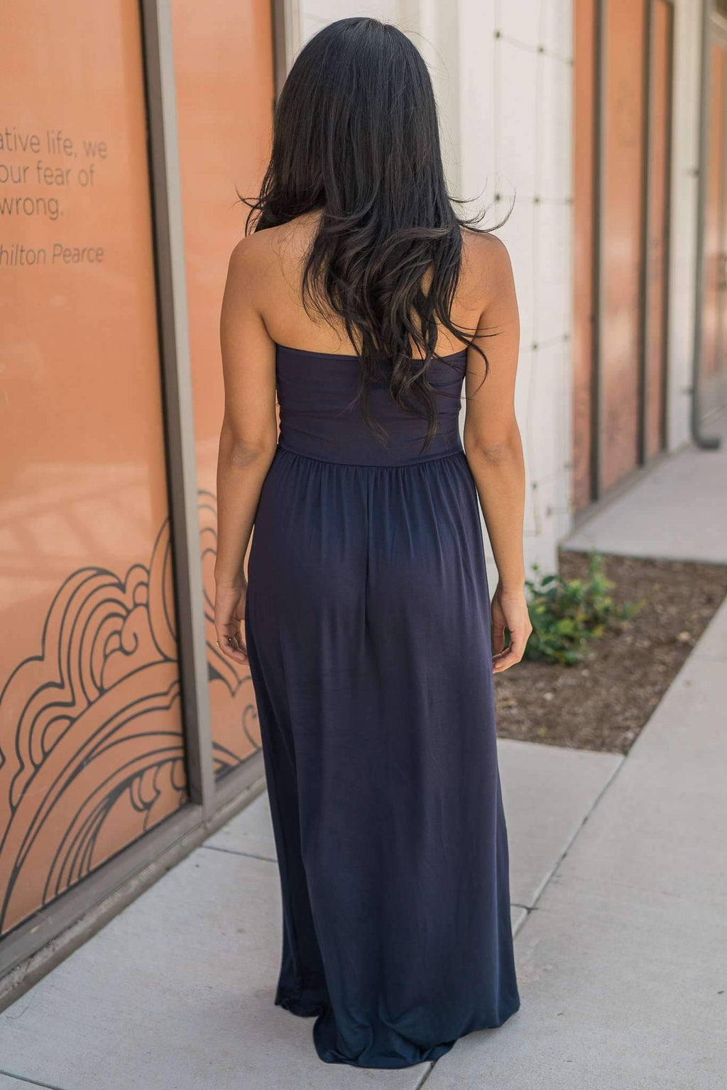 "Keep It Simple" Maxi Dress (Navy)