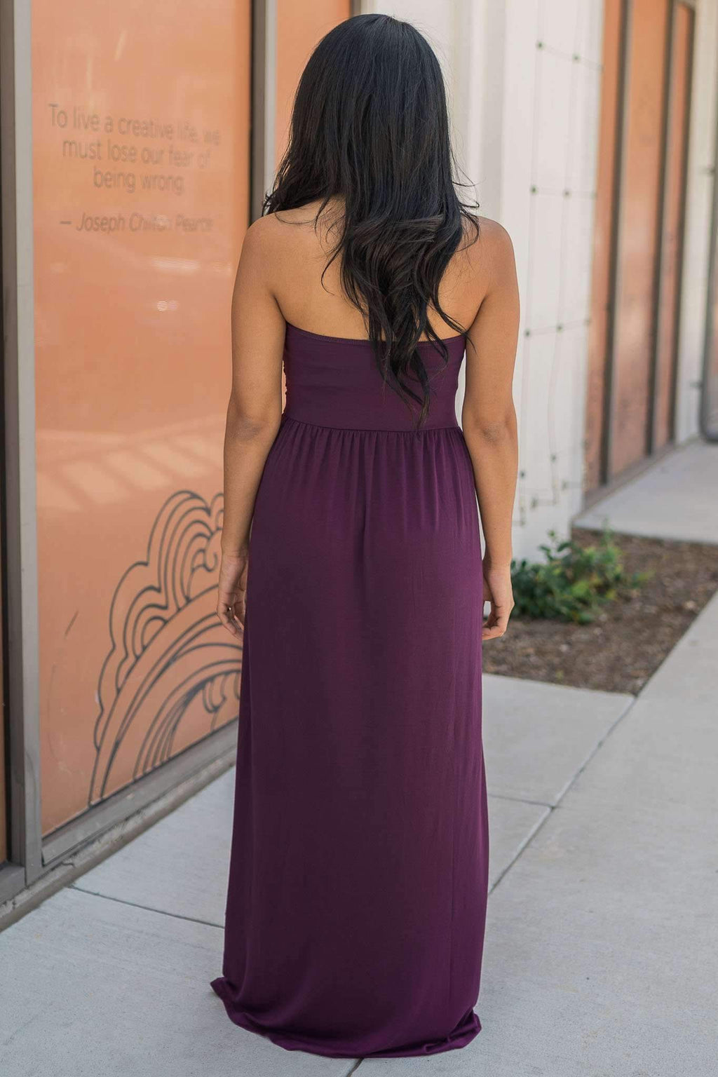 Keep It Simple Maxi Dress (Plum)