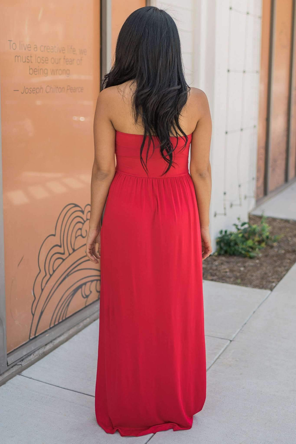 "Keep It Simple" Maxi Dress (Ruby)