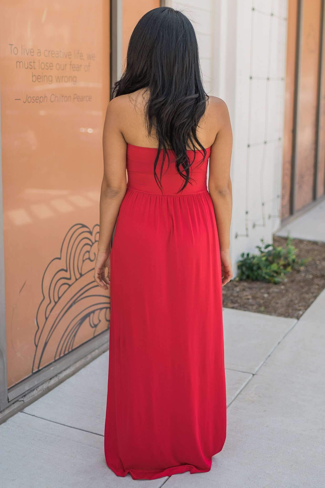 "Keep It Simple" Maxi Dress (Ruby)