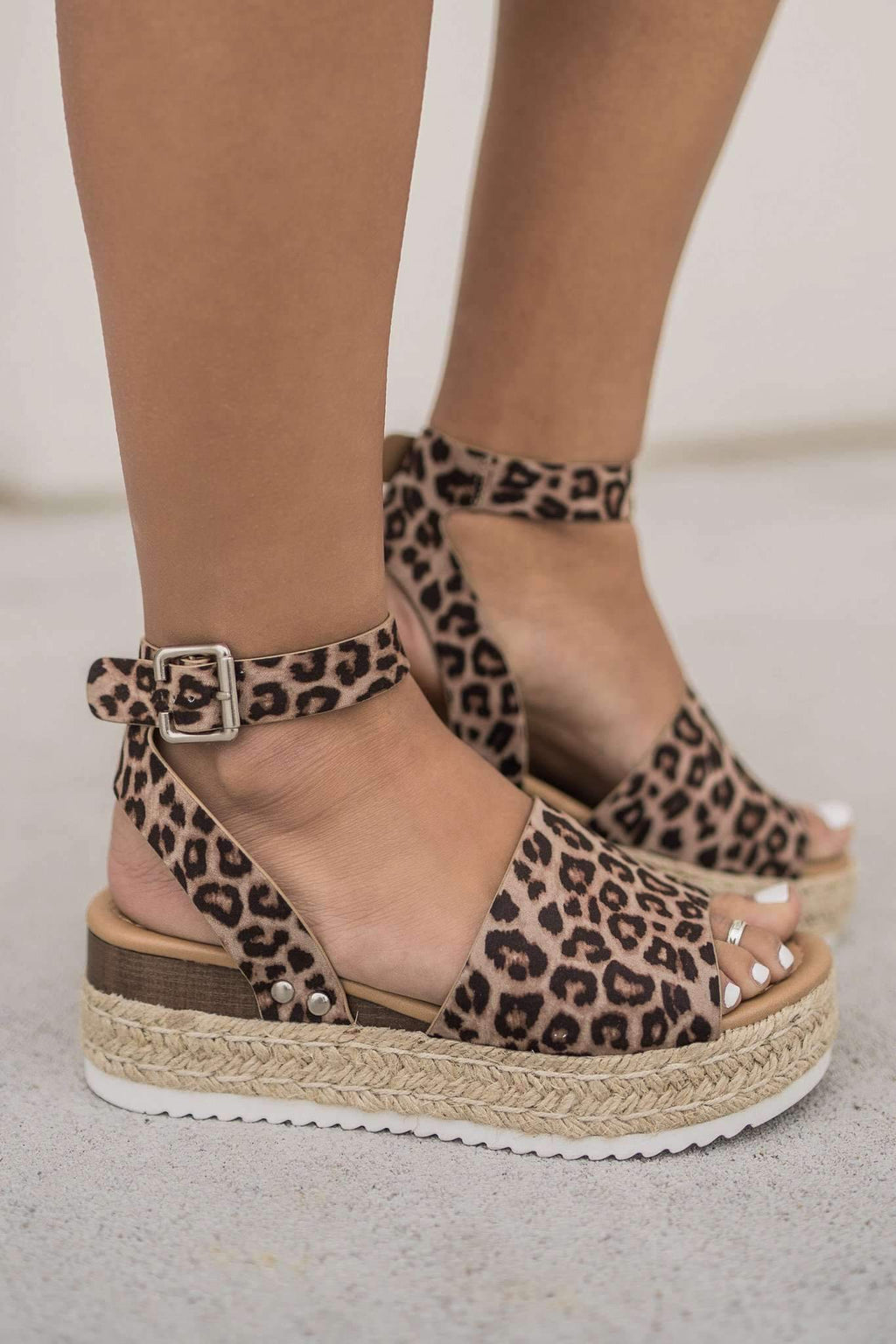 "Leopard Or Not" Flatform Sandals