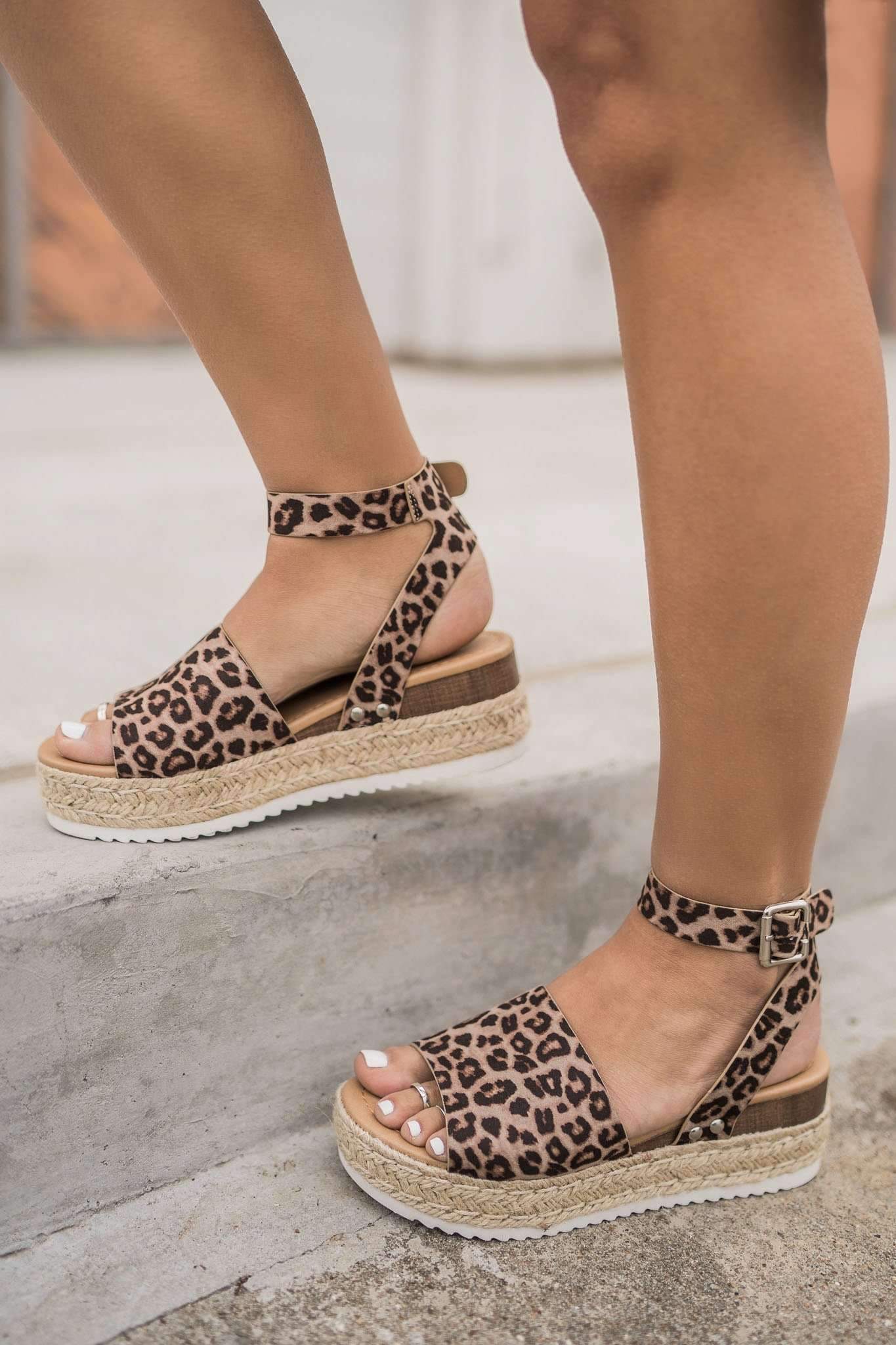 "Leopard Or Not" Flatform Sandals