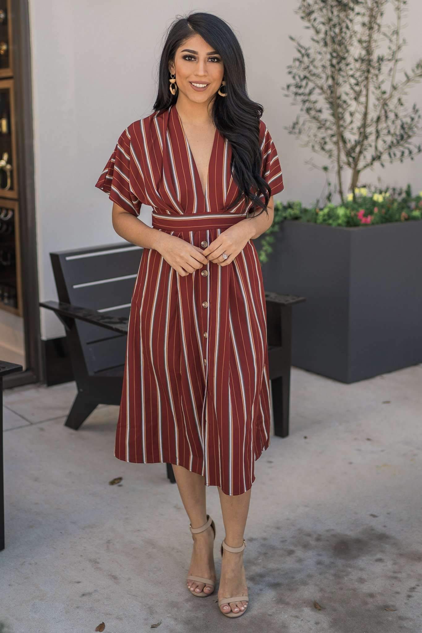 "Meeting For Brunch" Midi Dress
