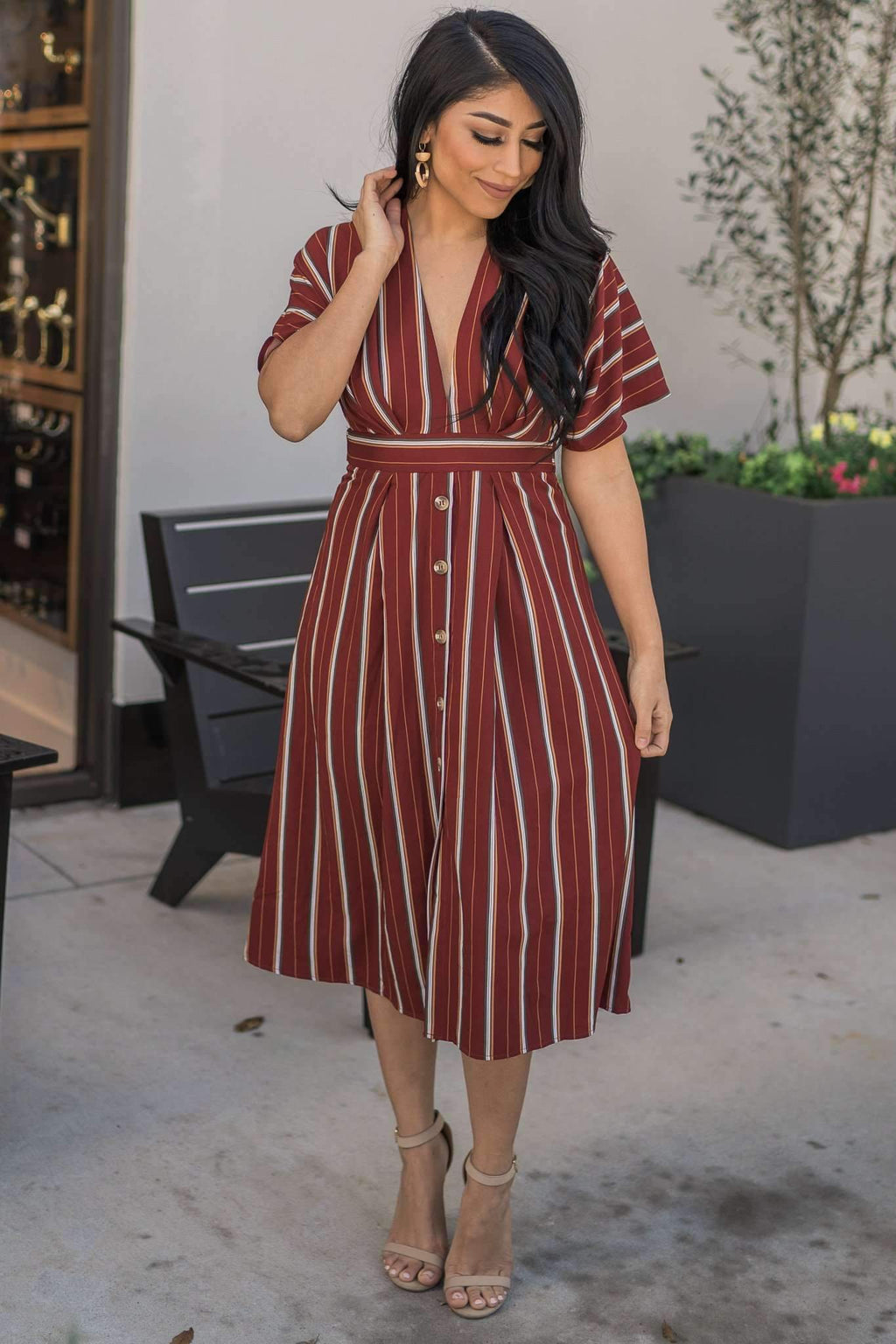 "Meeting For Brunch" Midi Dress