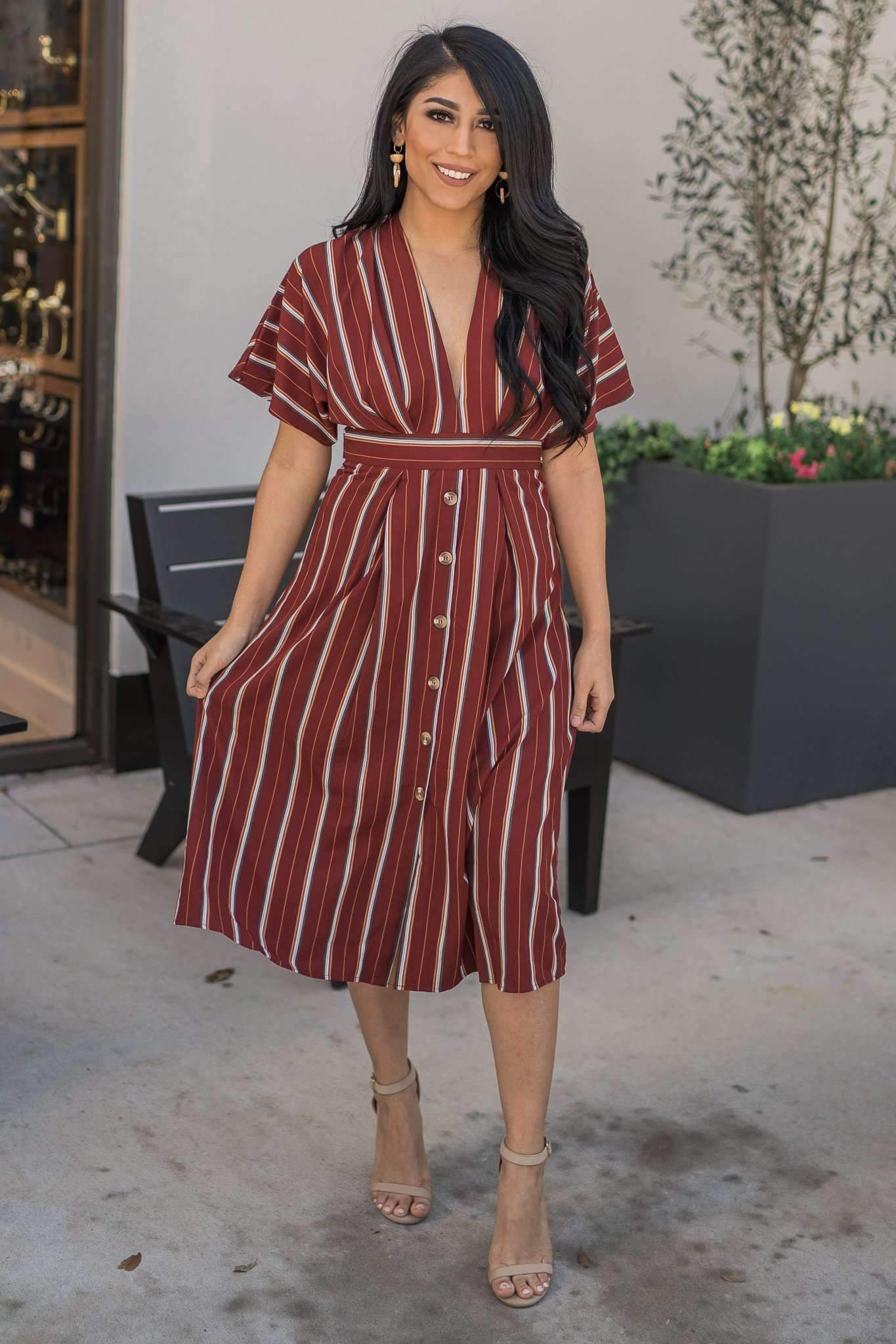 "Meeting For Brunch" Midi Dress