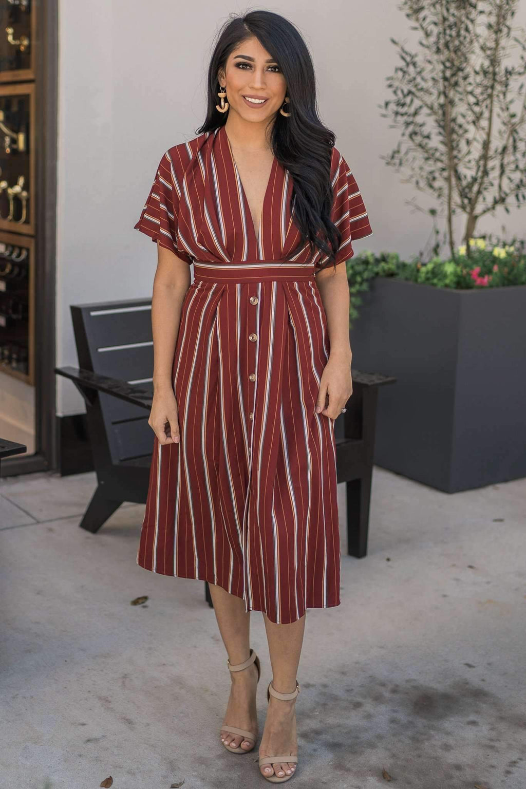 "Meeting For Brunch" Midi Dress