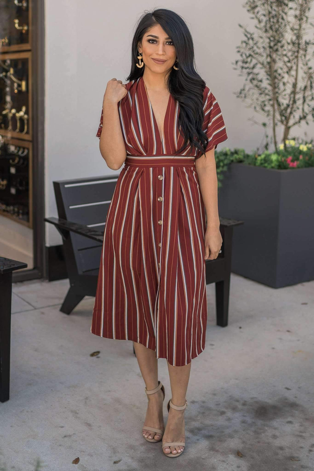 "Meeting For Brunch" Midi Dress